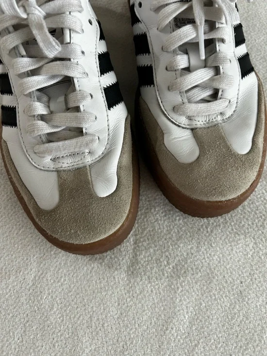 Adidas Women's Samba Sneakers in Black & White - Picture 7 of 9